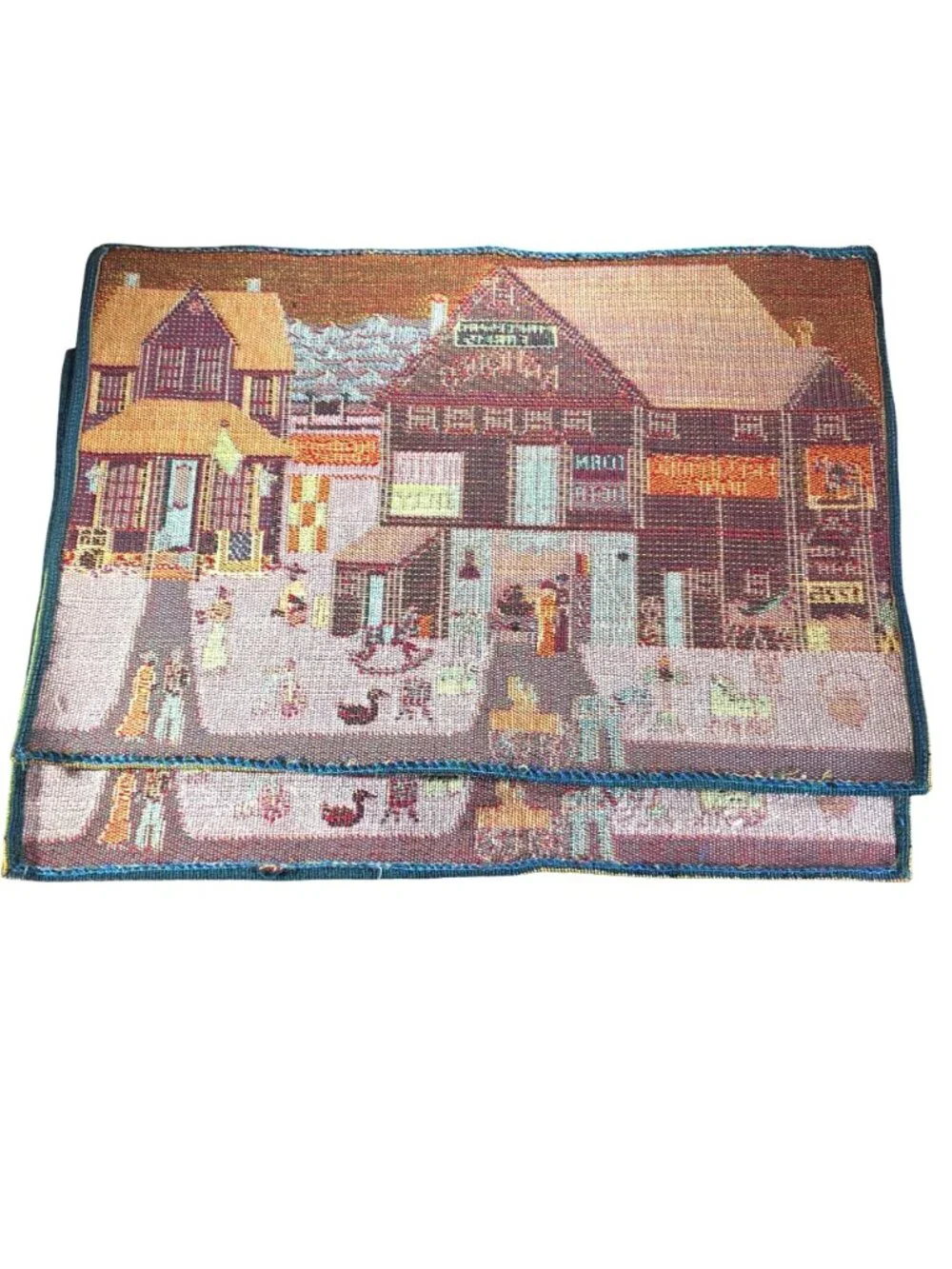 Set Of 2 Tapestry Placemats Country Farmhouse Cottagecore Table Linens